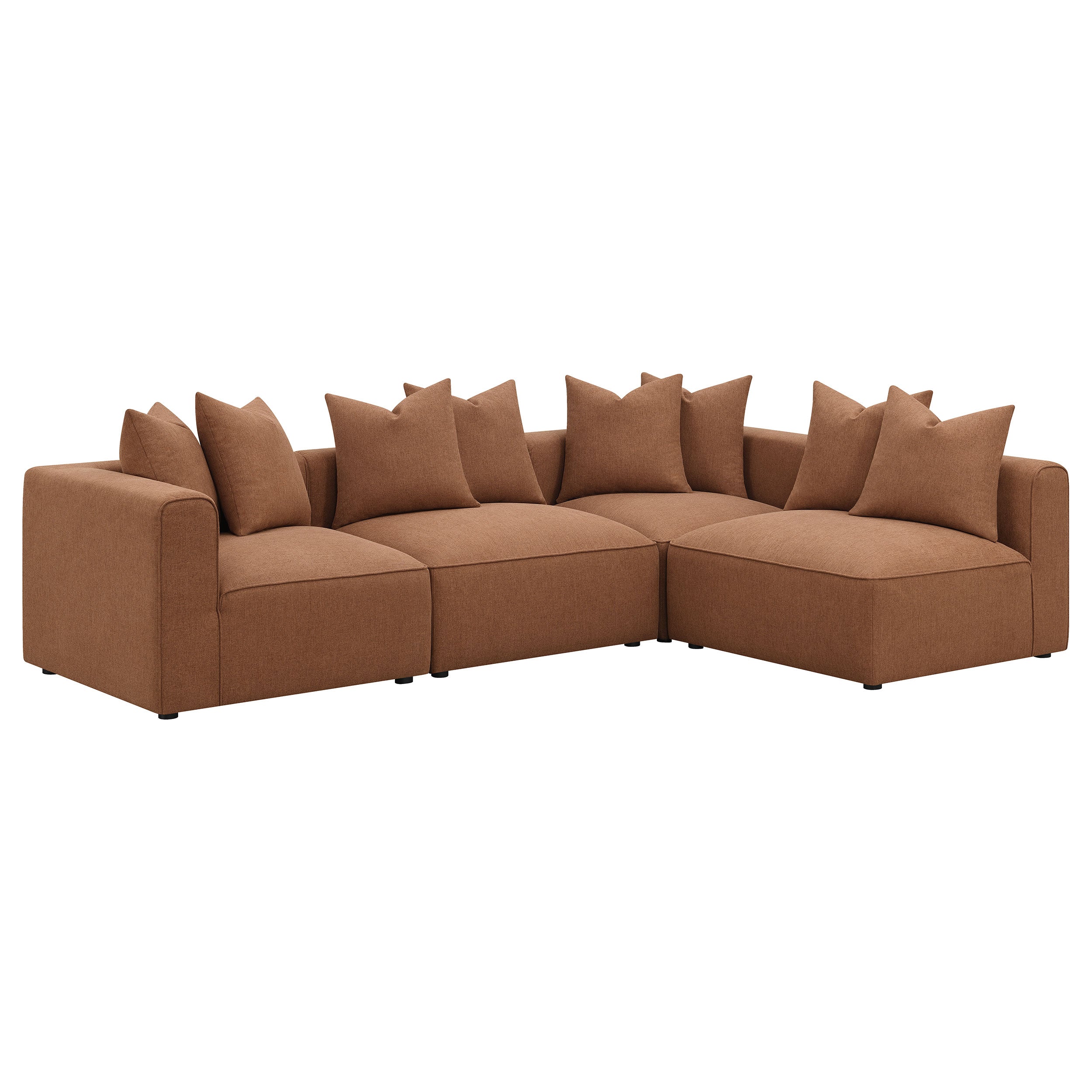 Jennifer Orange Modular Sectional