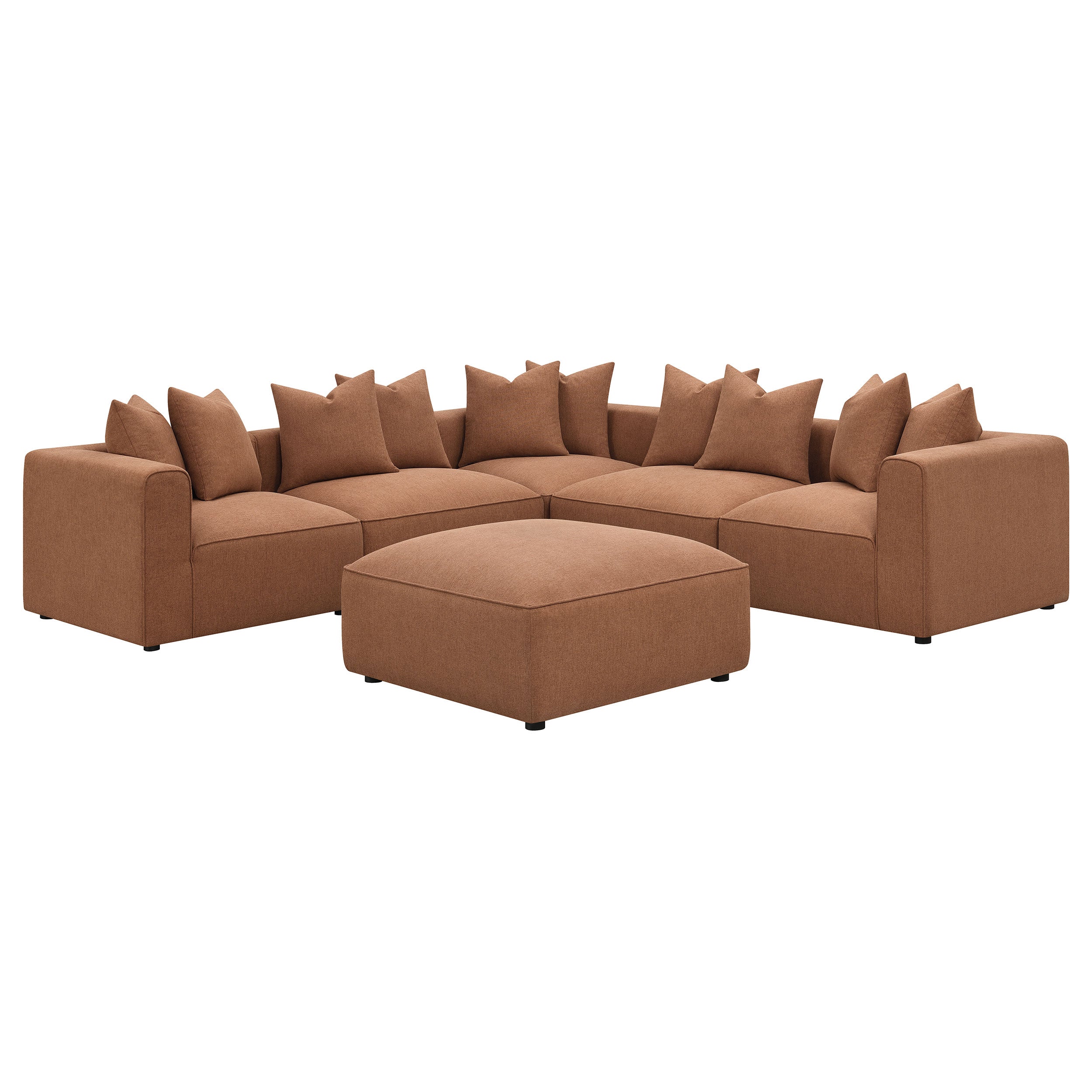 Jennifer Orange Modular Sectional