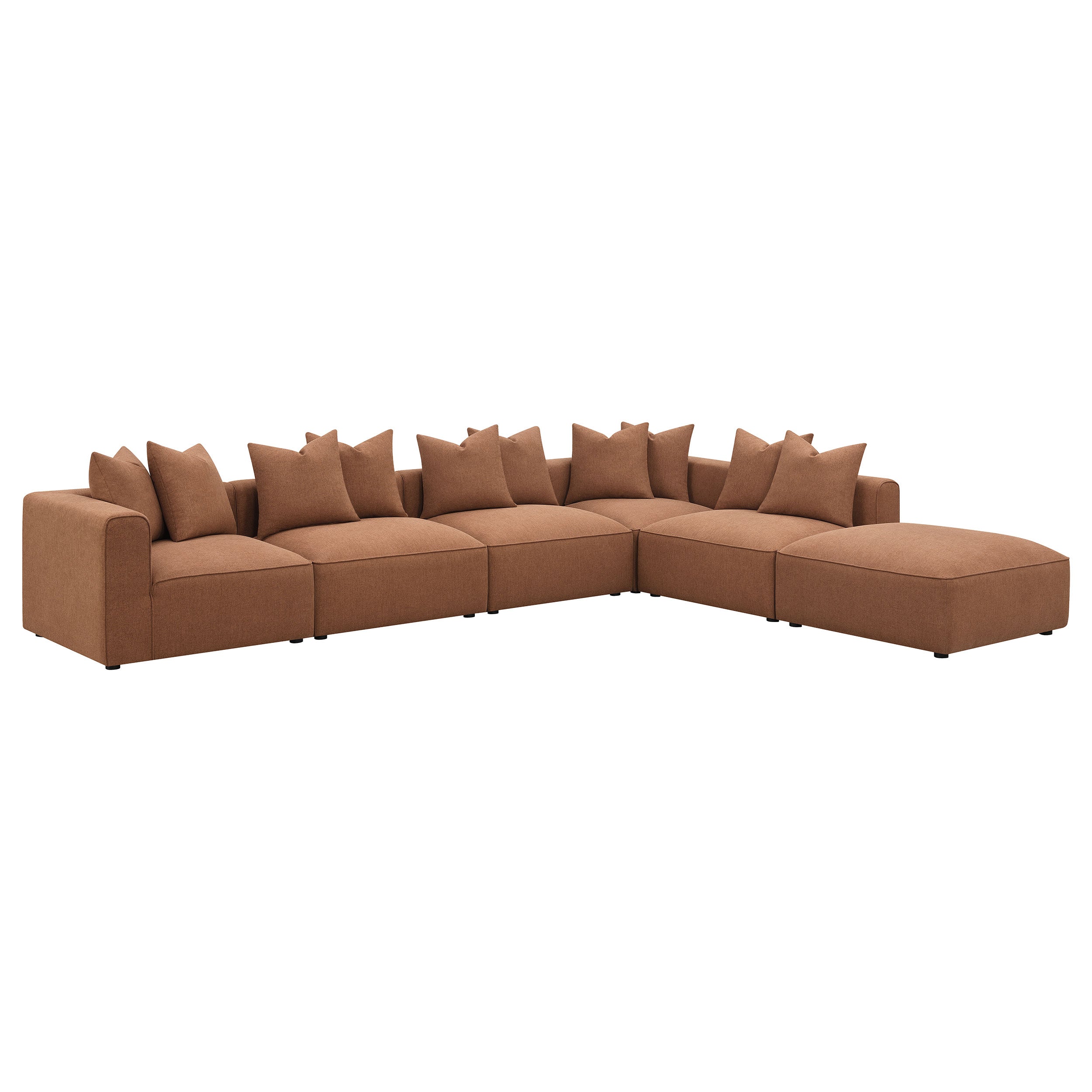 Jennifer Orange Modular Sectional