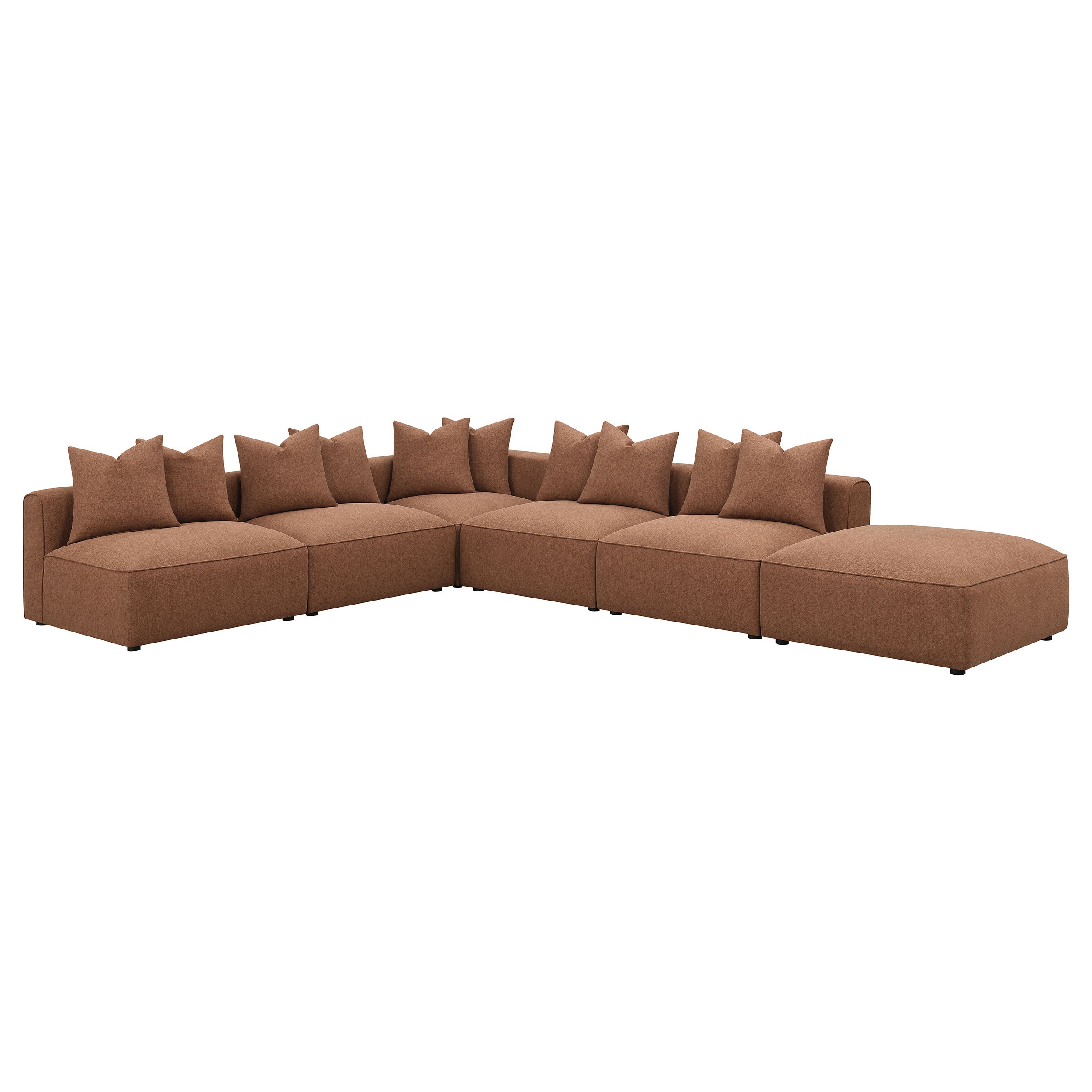 Jennifer Orange Modular Sectional