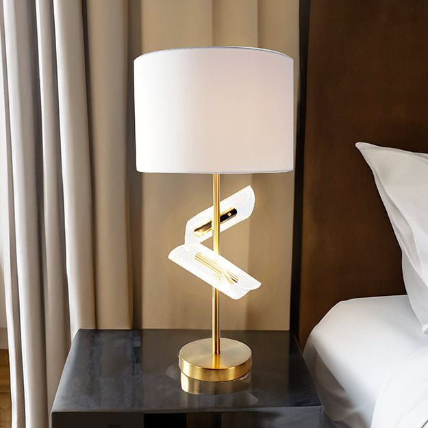 Gold Table Lamp With Leaves