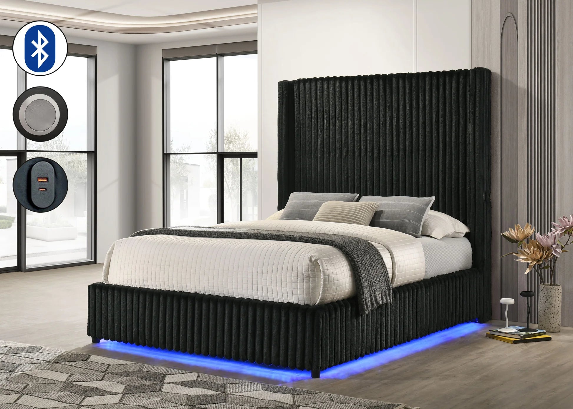 Melinda Bedroom Set Black
