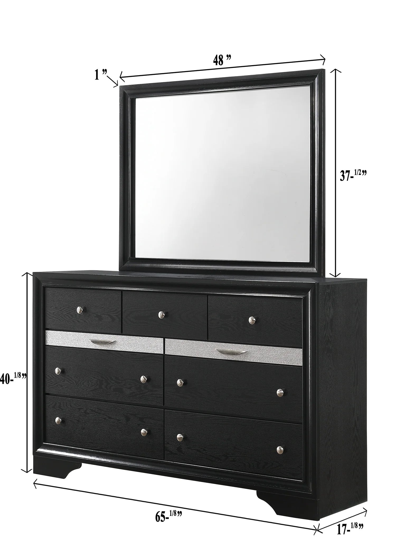 Regata Black Bedroom Set