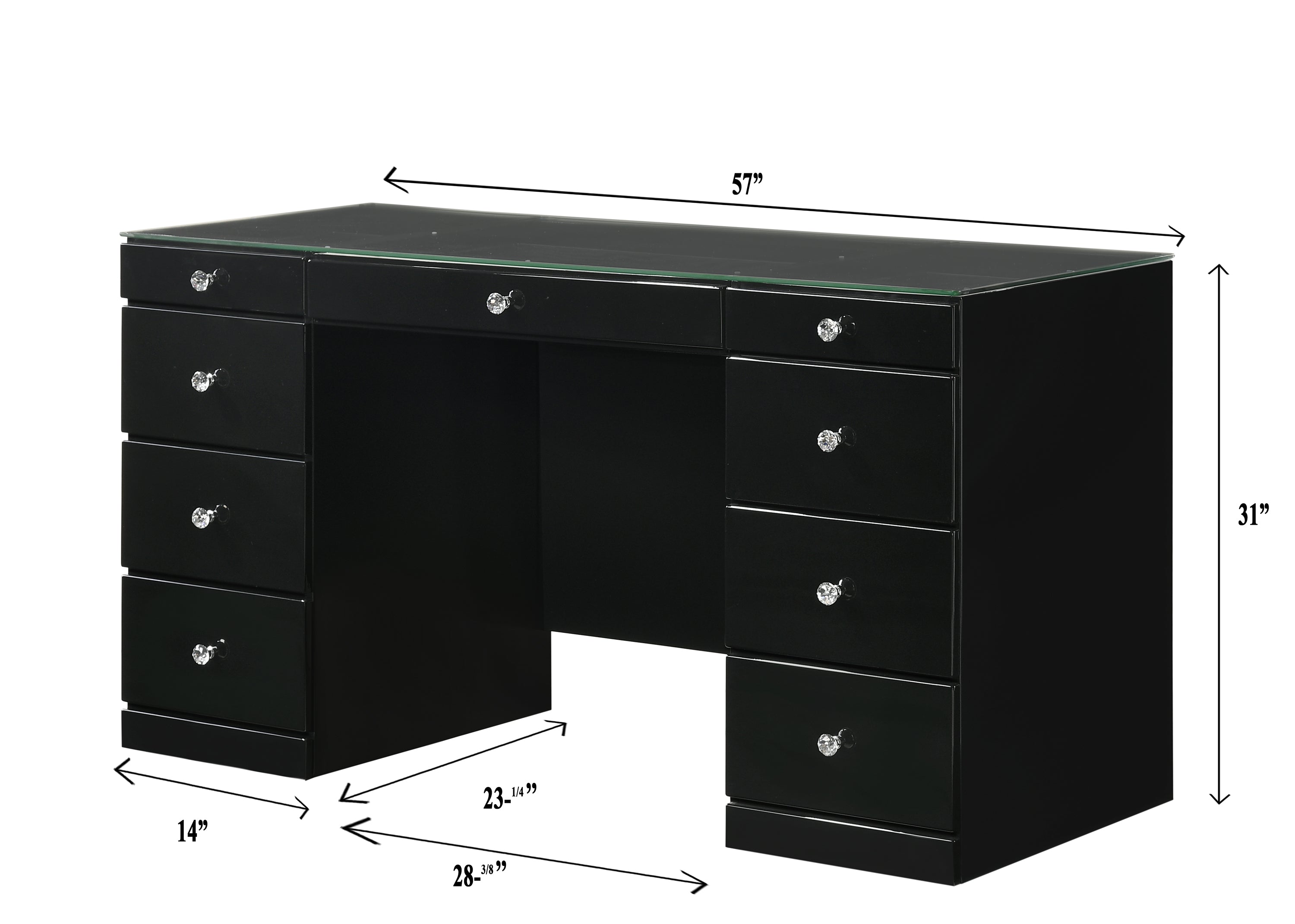 Avery Luxe Vanity Collection Obsidian