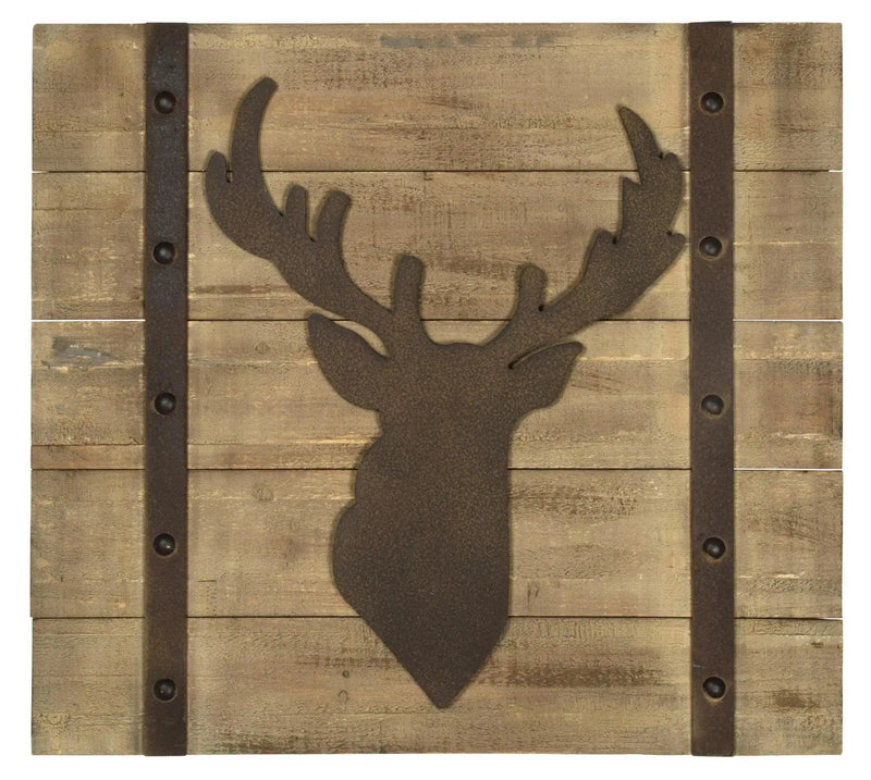 Deer Head Wood Wall Art