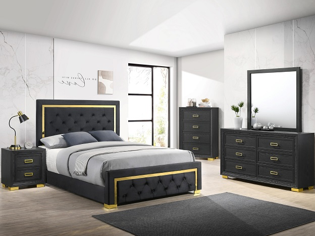 Pepe Black Bedroom Set