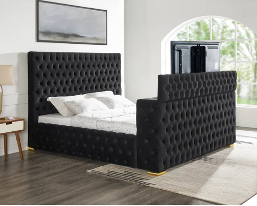 Future Black Platform Bed