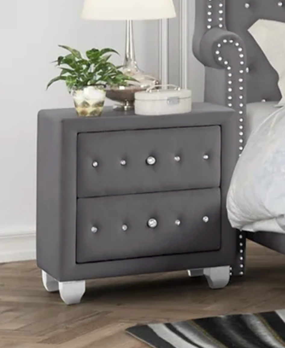 Olivia Grey Nightstand