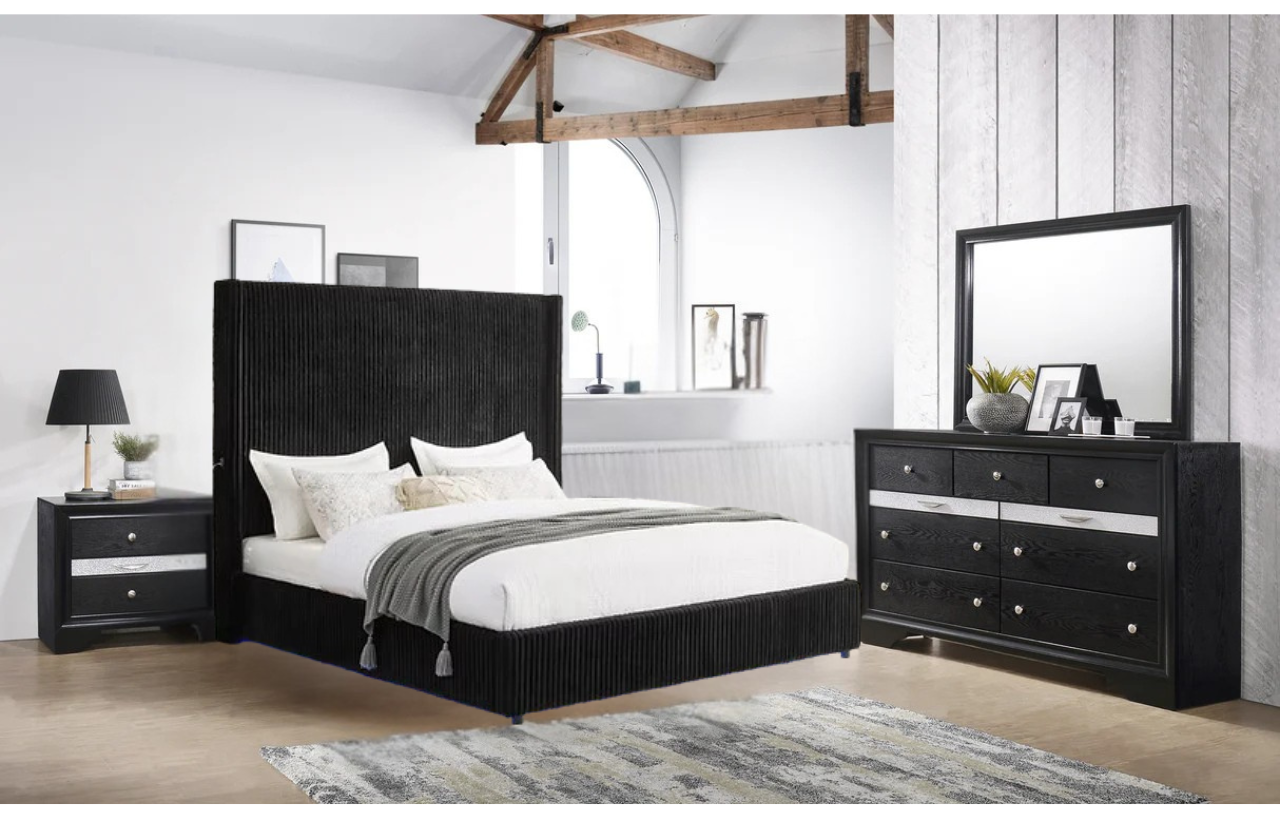 Regata Black Bedroom Set
