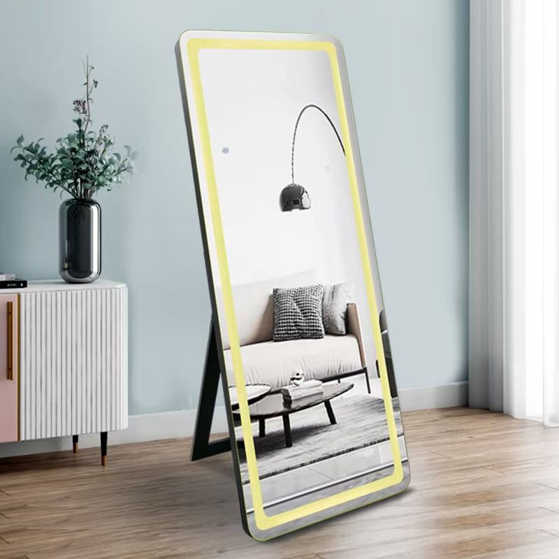 LED Floor Mirror w/Bluetooth