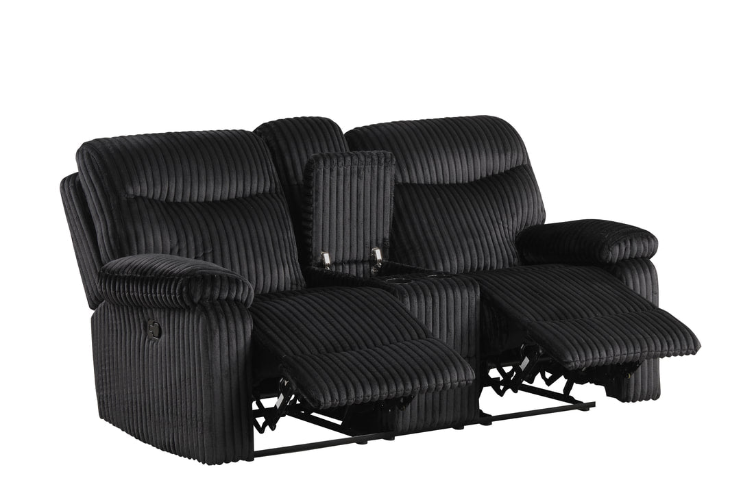 BRAVO - Black 3pc Reclining Set