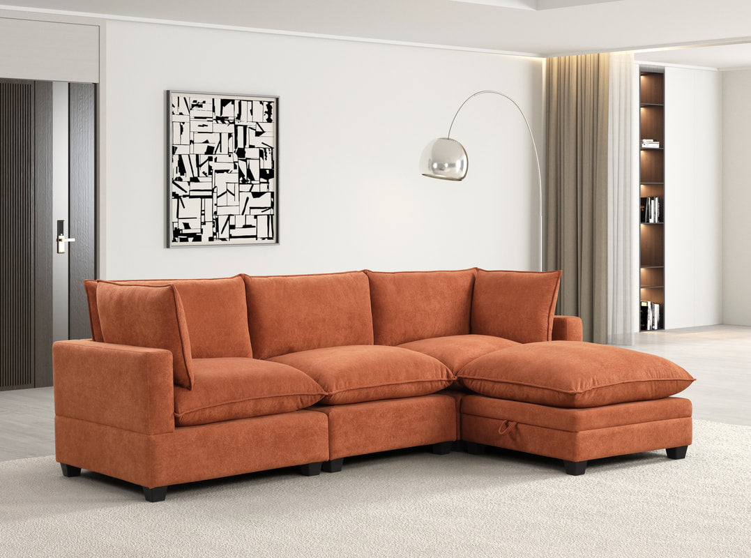 Cloud Modular Sectional Rust