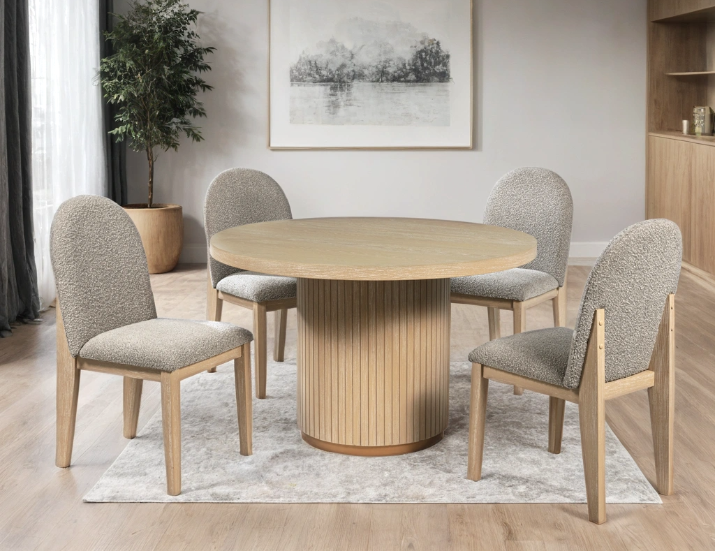 Dining Table + 4 Chair Set