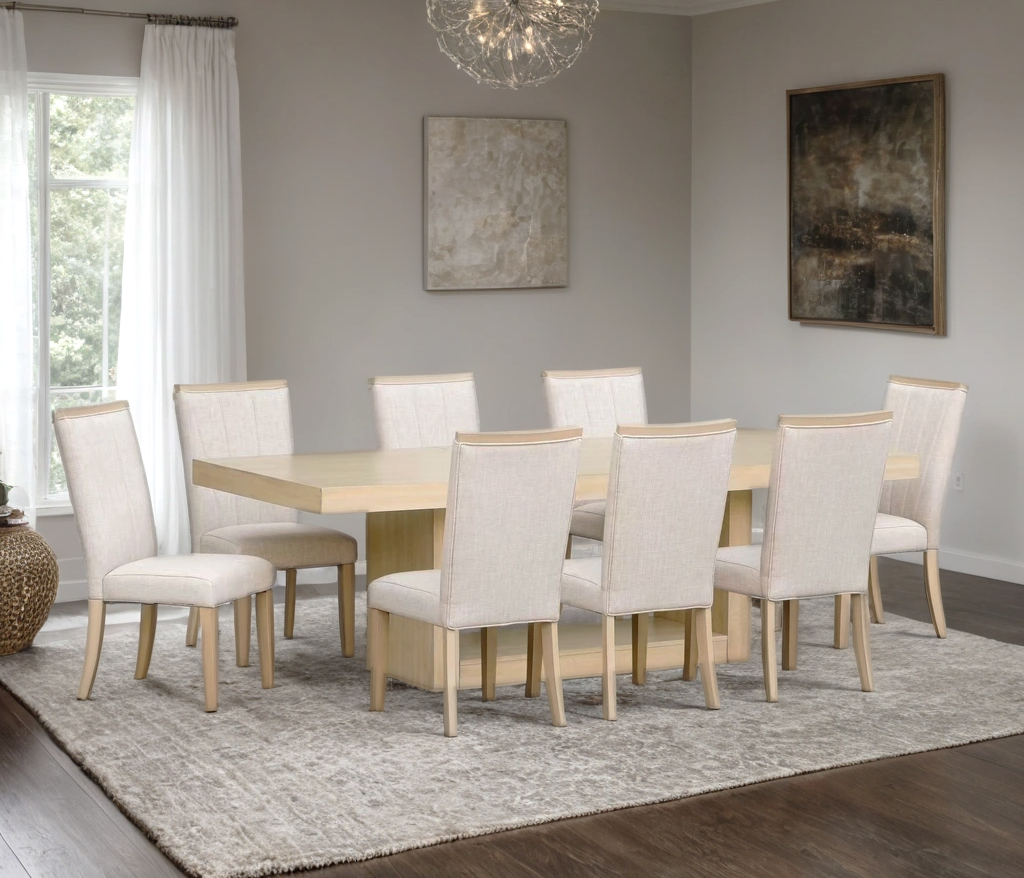 The Whitmore 9-Piece Dining Collection Natural