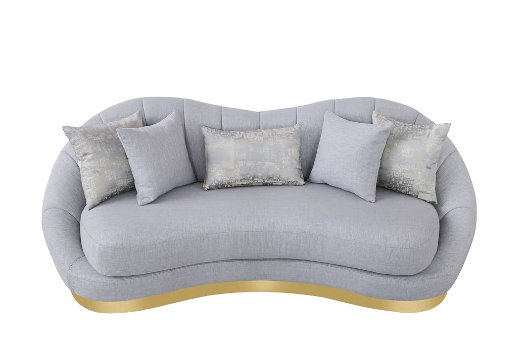 Olena Living Room Set - Dove Grey