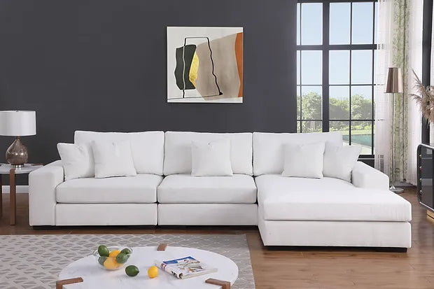 Comfy Cream 3pcs Sectional