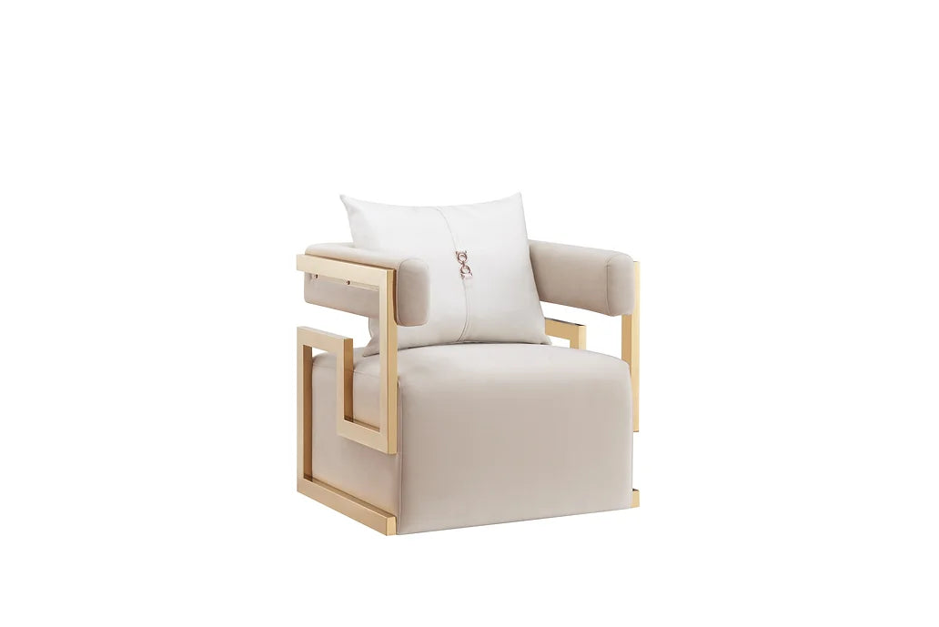 Juliet Living Room Set - Cream