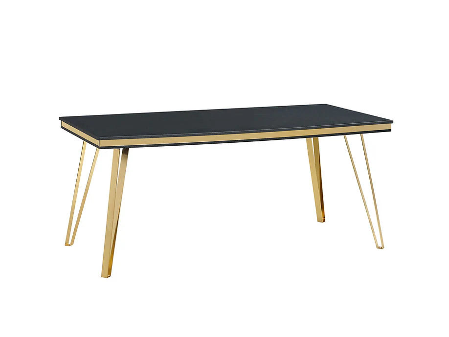 Midnight Black Gold Dining Set