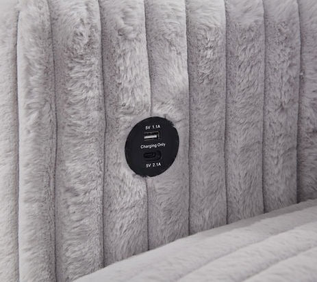 Raha Grey Sleeper Sectional