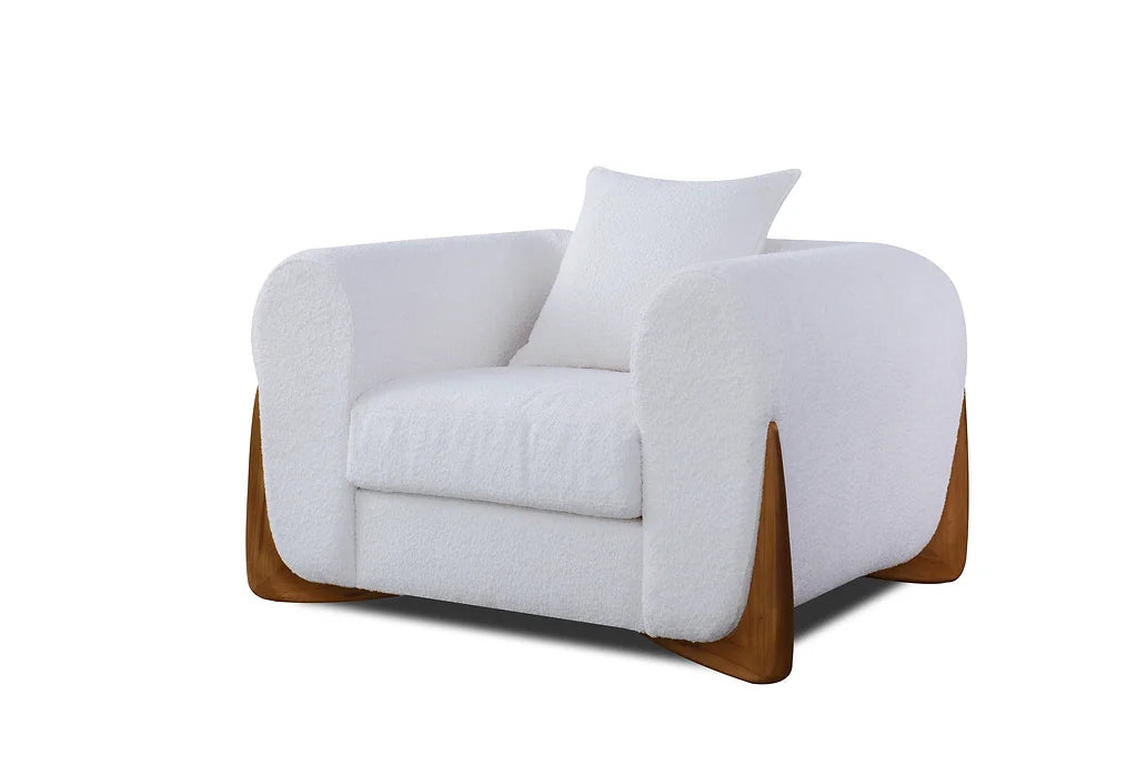 Stylus Living Room Set - Ivory