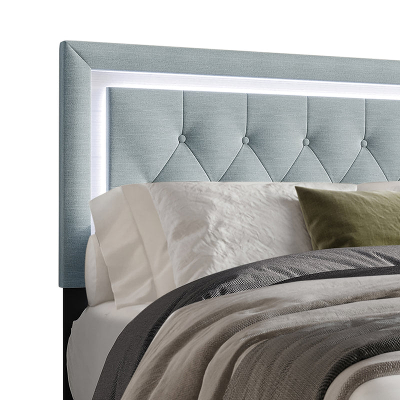 Light Blue Platform Bed