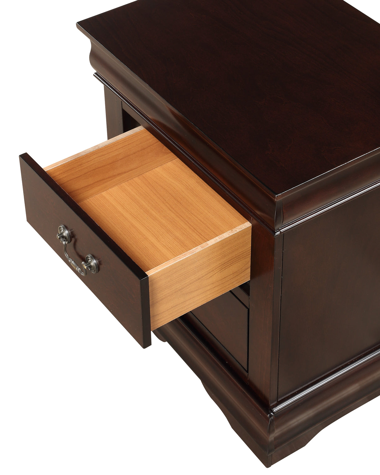 Louis Philip Dark Cherry Nightstand