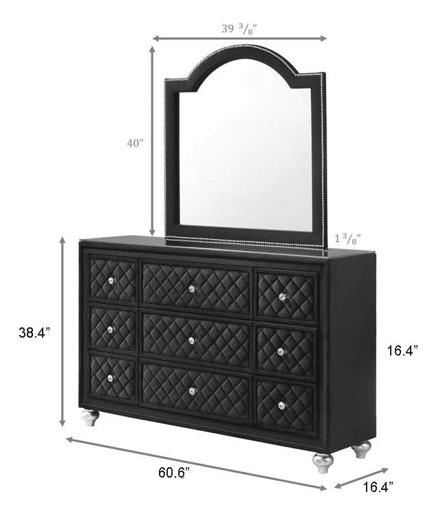 Cameo Black Bedroom Set