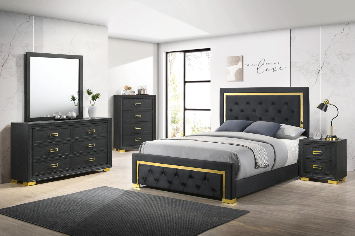 Pepe Black Bedroom Set