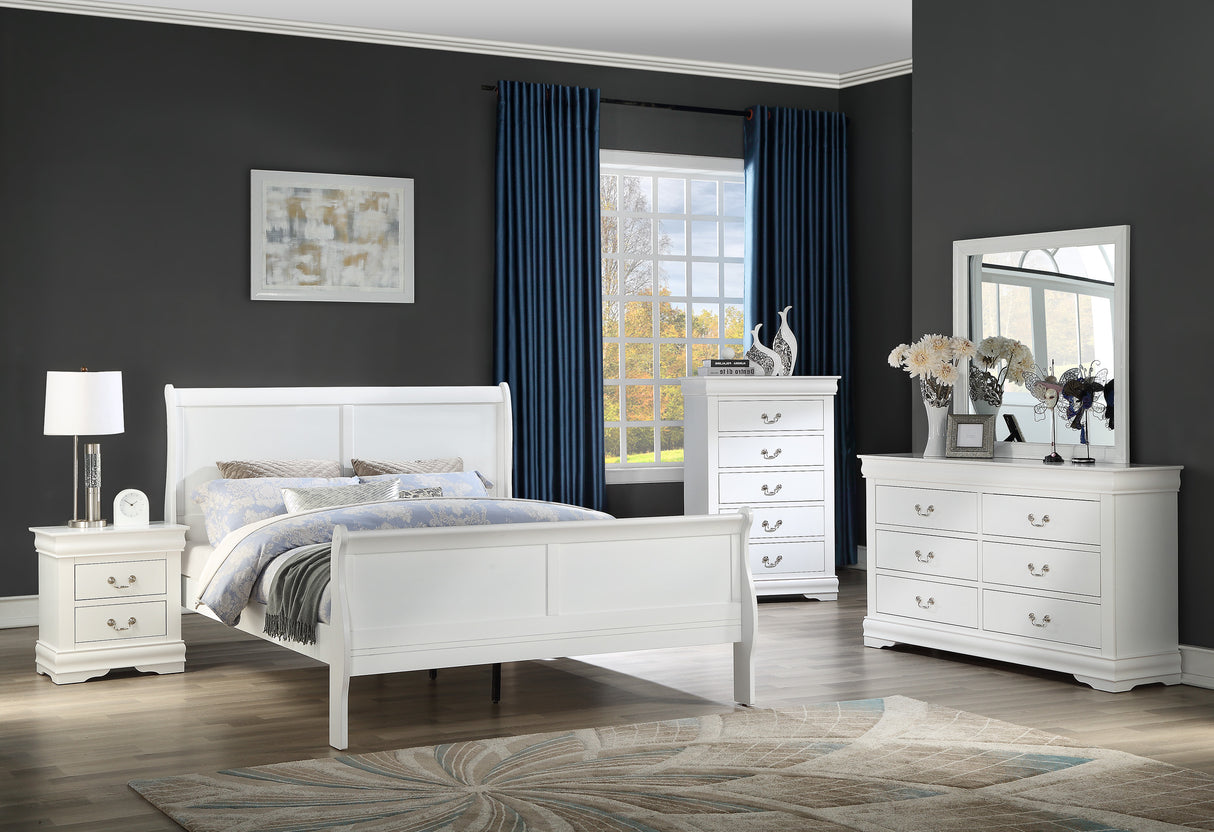 Louis Philip White Bedroom Set Collection