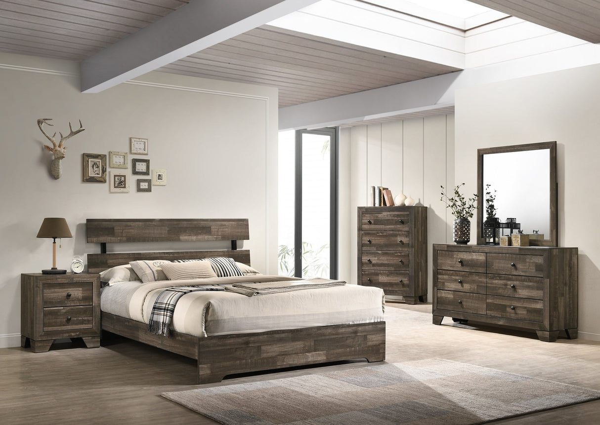 Atticus Wood Bedroom Set Collection