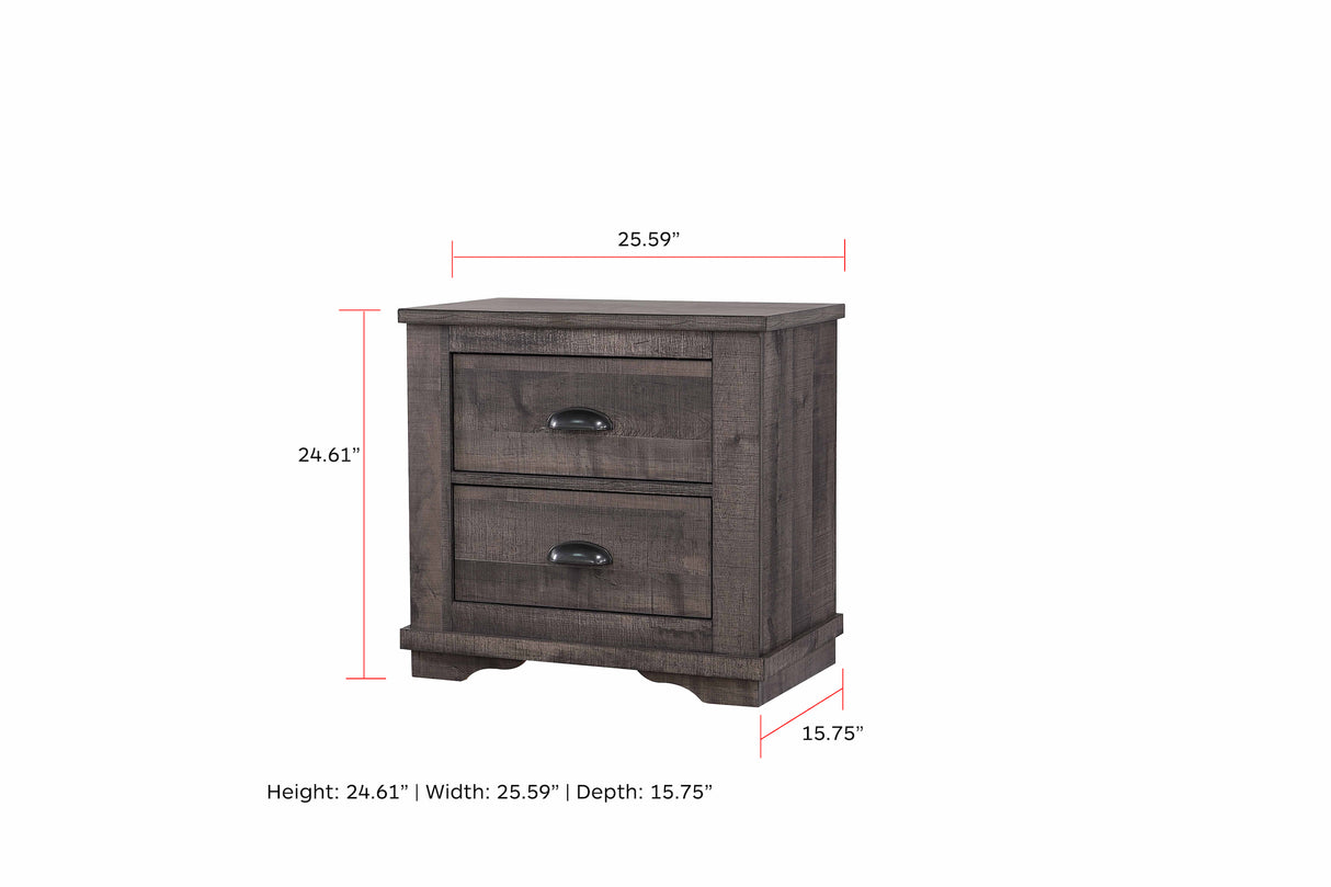 The Ashford Bedroom Set – Weathered Gray Finish