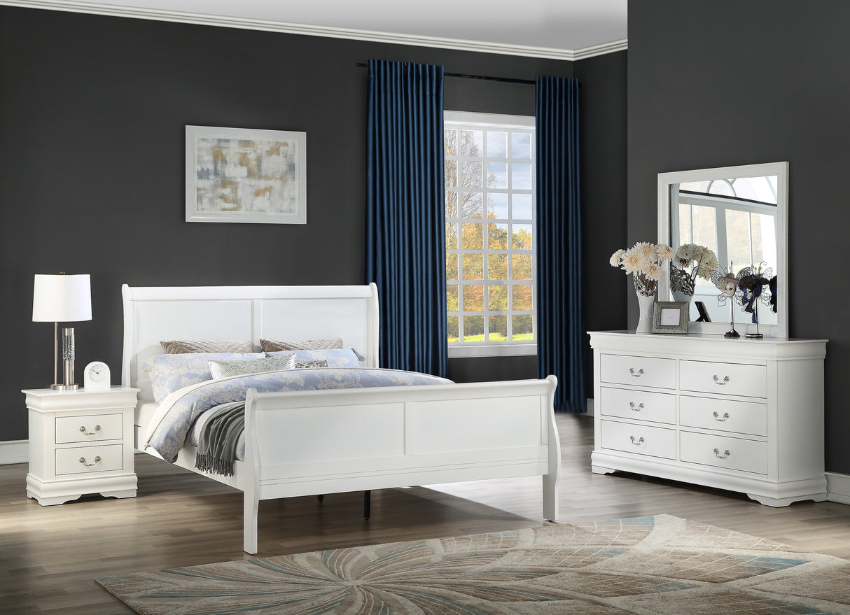 Louis Philip White Bedroom Set Collection