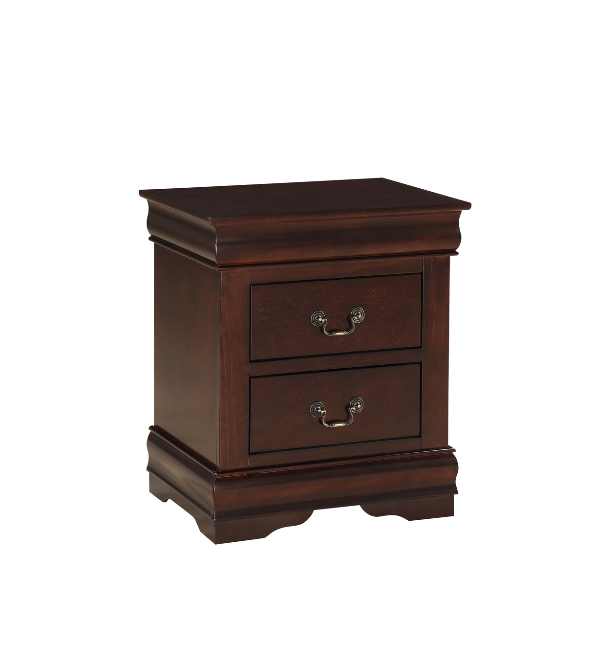 Louis Philip Dark Cherry Nightstand