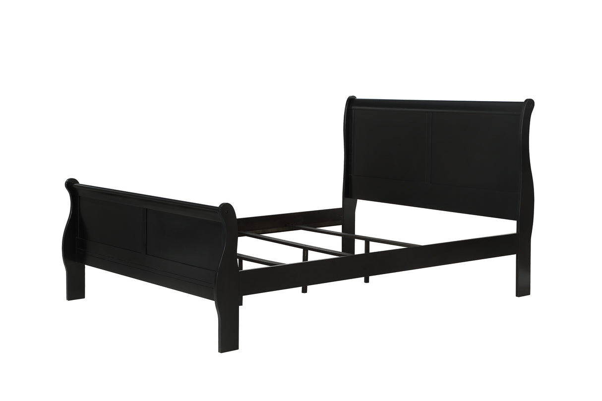 Louis Philip Black Bedroom Set Collection