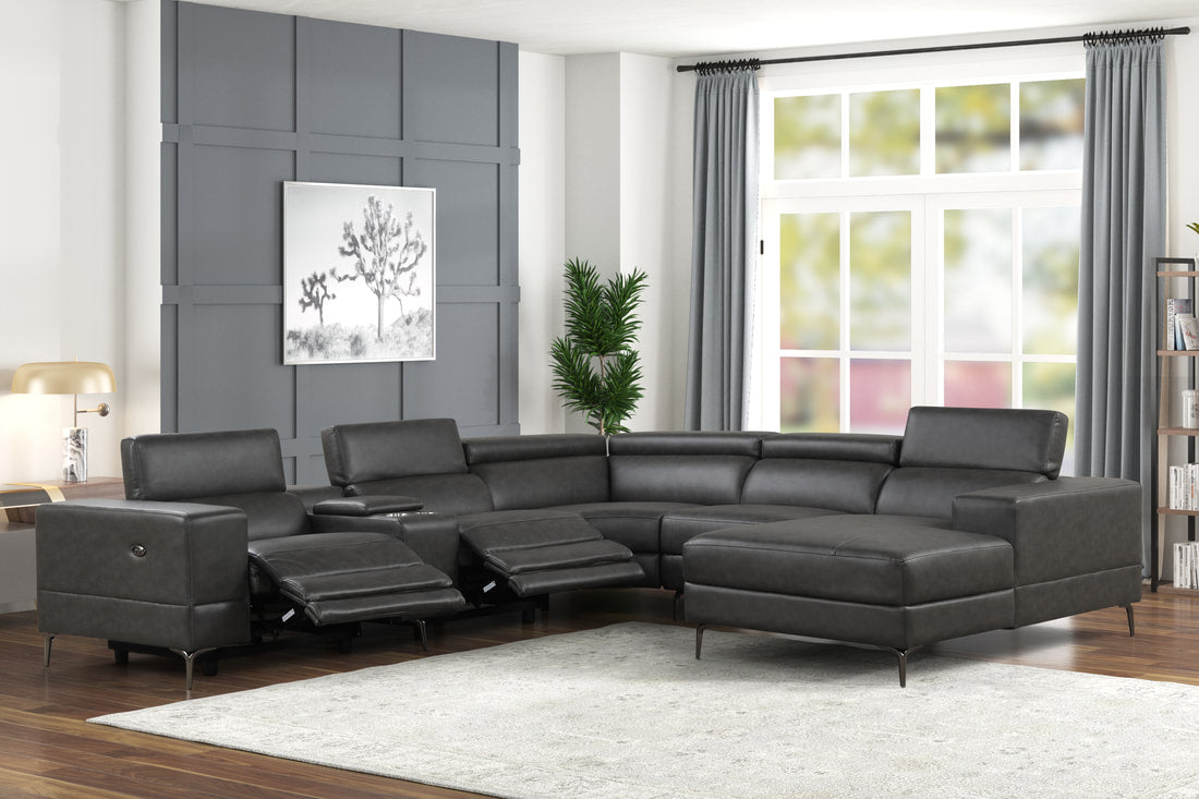 MILANO - 6PC Power Reclining Sectional