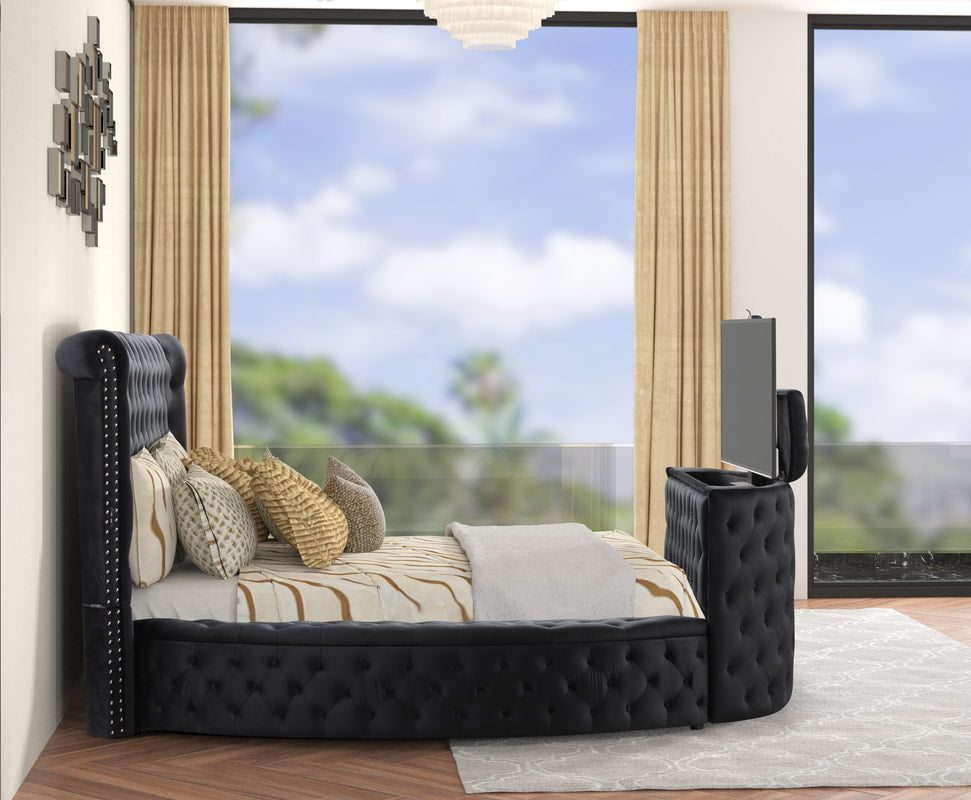 Patron Black Platform Bed