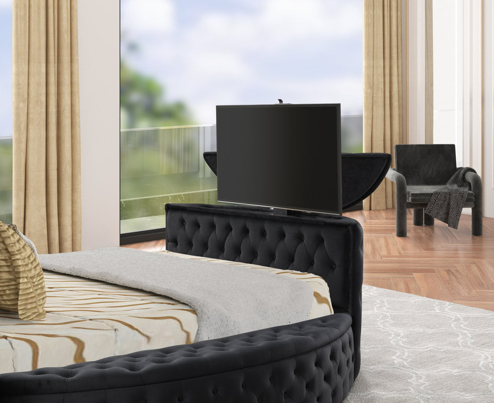 Patron Black Platform Bed