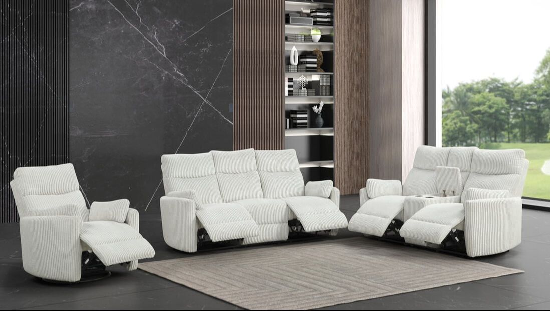 Peppi Beige 3pc Reclining Set