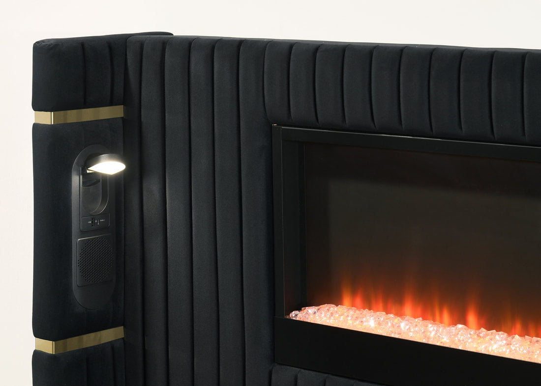 Romance2 Black Platform Bed