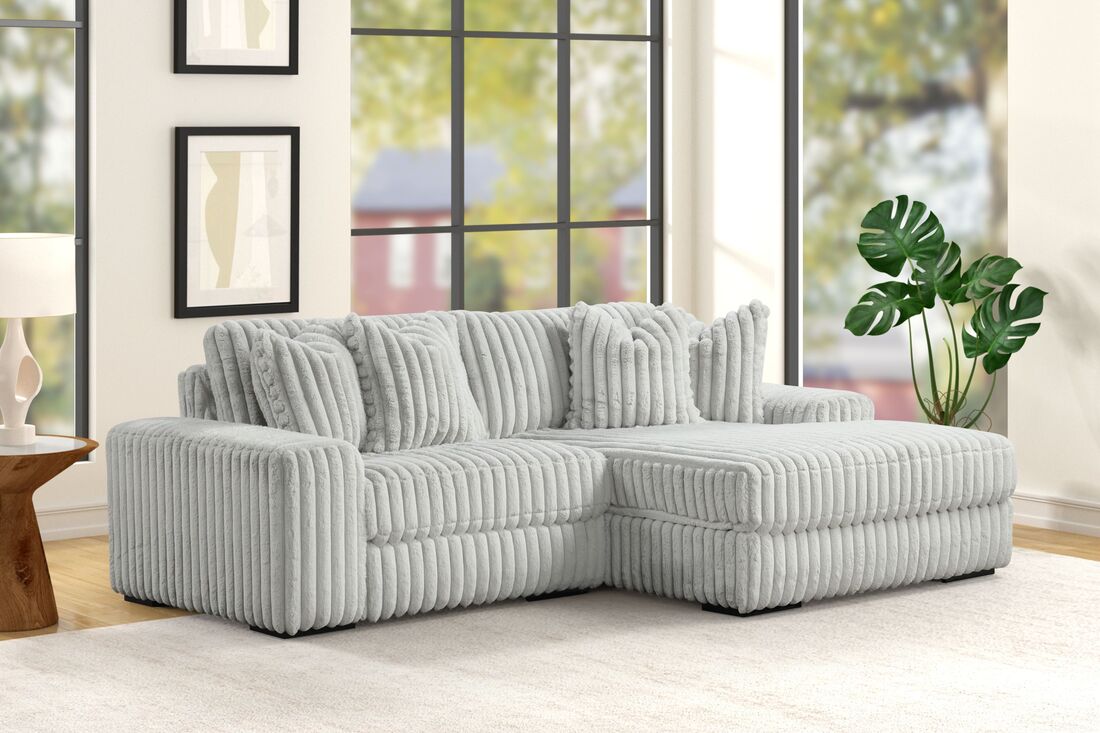 Sunday Gray 2PC Sectional