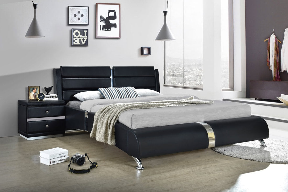 Vegas Platform Bed - Black