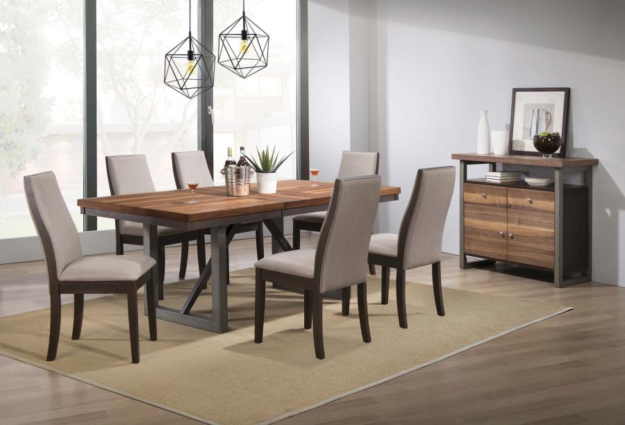 Spring Creek Rectangular Slat 7 Pcs Dining Set