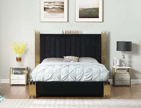 Token Black Platform Bed