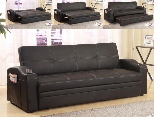Easton Black Adjustable Sofa