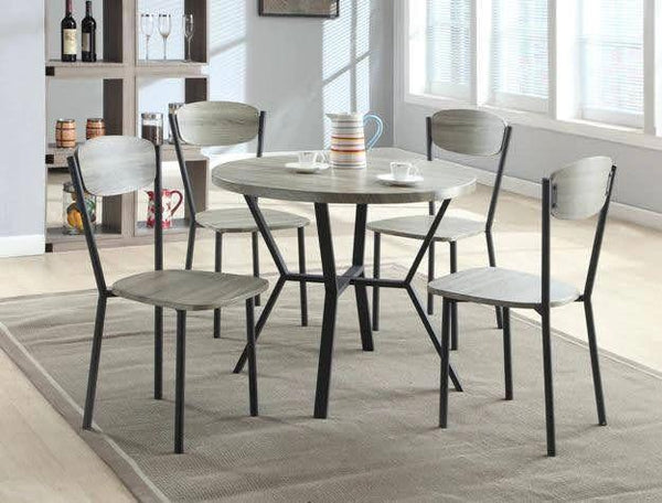 Blake Gray 5-Piece Table Height Dinette Set