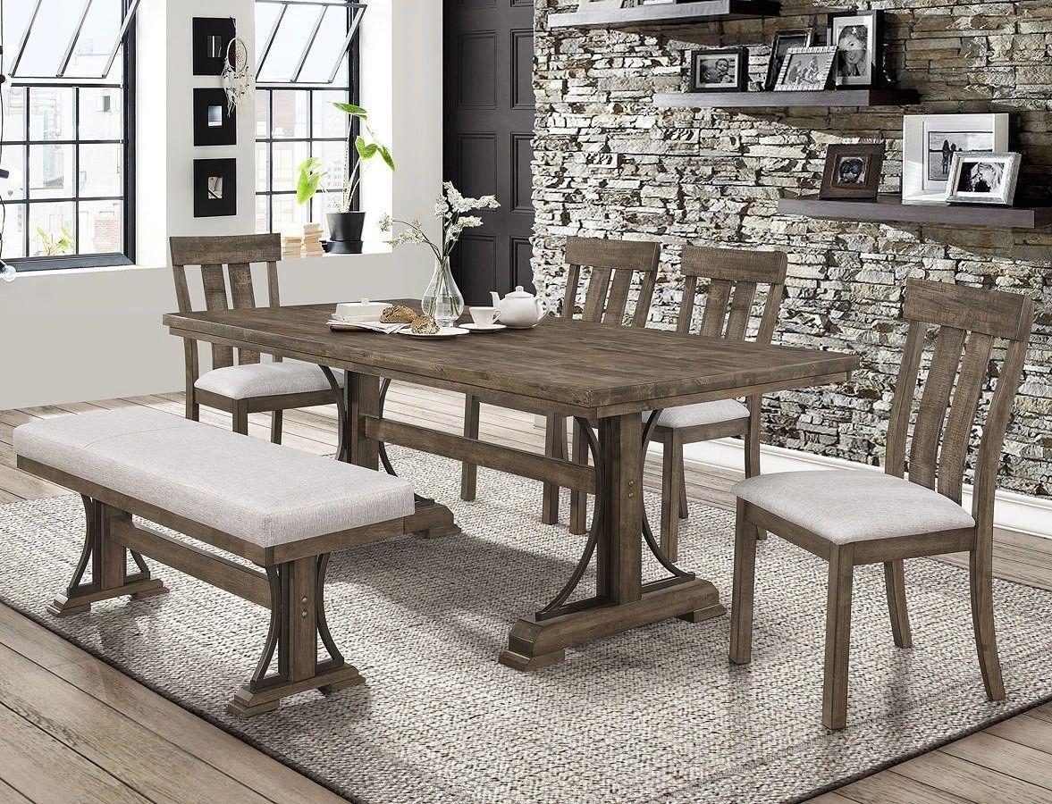 Quincy Rustic Wood Table Height Dining Set