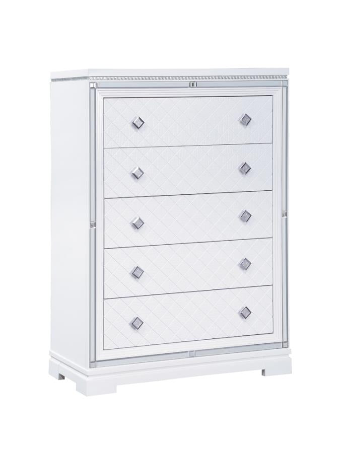 Eleanor 5-drawer Chest White