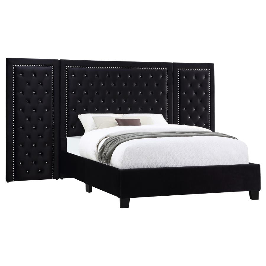 Hailey Wall Panel Bed Black