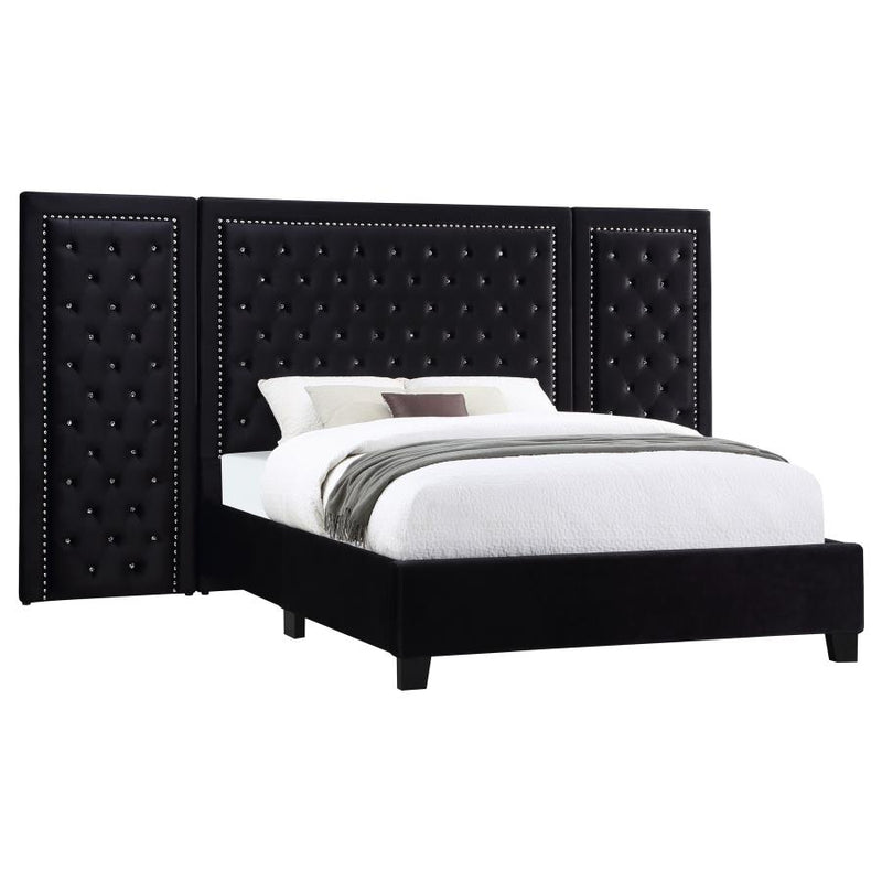 E KING BED & WING PANEL SET