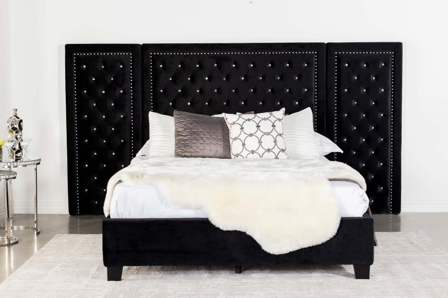 Hailey Wall Panel Bed Black